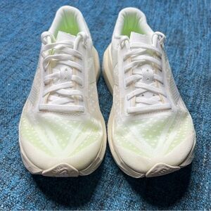 White and Green Men's Athletic Shoes